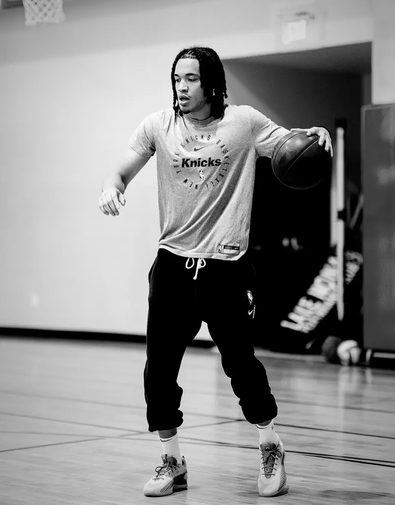 华体会官网-为新赛季做准备！尼克斯小将达迪耶ins晒训练照